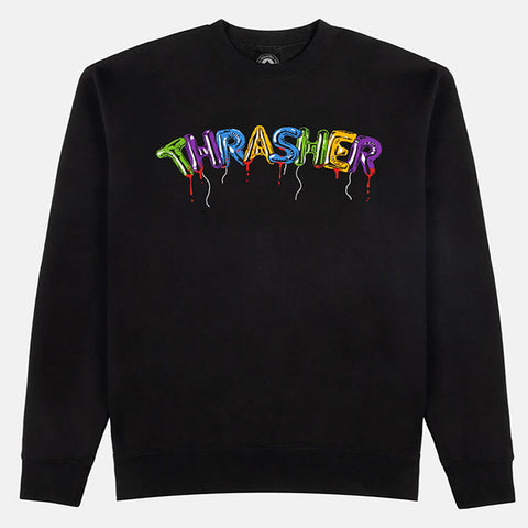 Thrasher Balloons Crew Sweater Black
