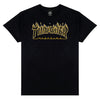 Thrasher Flame T-Shirt Black/Yellow