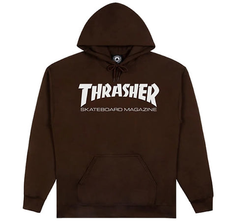 Thrasher Skate Mag Hoodie Dark Chocolate/White