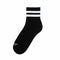 American Socks 'Black in Black' Ankle High Skatesokken