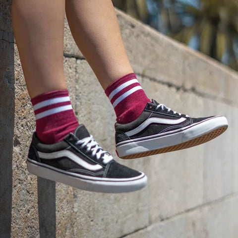 American Socks 'Crimson' Ankle High Skatesokken