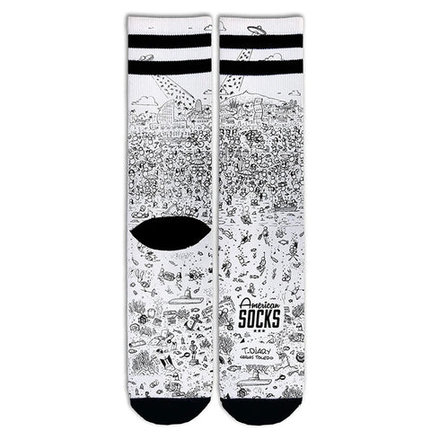 American Socks 'Barceloneta' Skatesokken