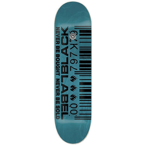 Black Label 'Barcode Ripped' 8.25" Skateboard Deck