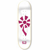 Black Label 'Flower Power' 8.25" White Skateboard Deck