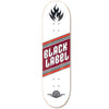 Black Label 'Top Shelf Knockout' 8.25" White Skateboard Deck