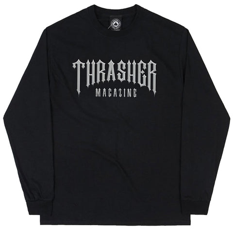 Thrasher Low Low Logo Longsleeve Black