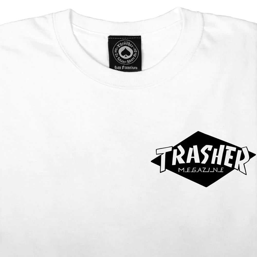 Thrasher shirt sale white and black