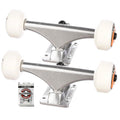 Bullet 145mm Silver Standard Skateboard Trucks + OJ Wheels 53mm OJ Logo White Skateboard Wielen