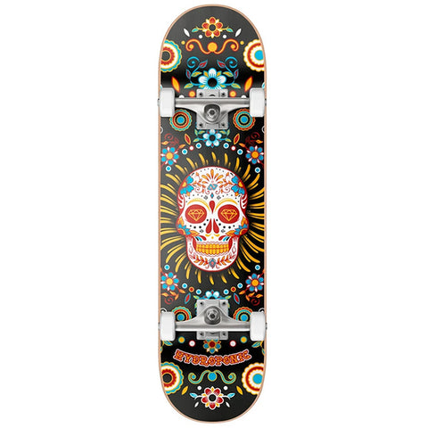 Hydroponic Mexican Skull Black 8.125" Skateboard Complete