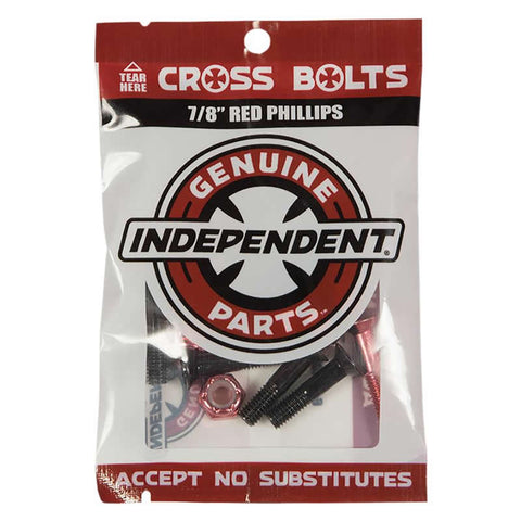Independent Hardware 7/8" Black/Red Phillips