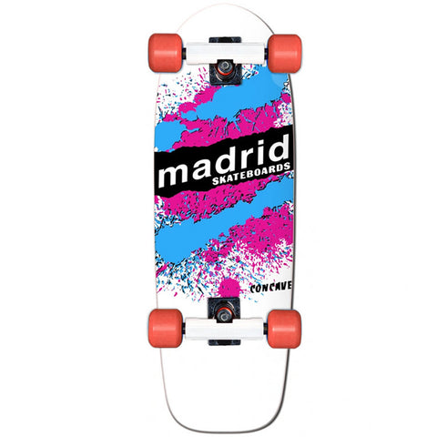 Madrid Retro Explosion White Old-School Skateboard Complete