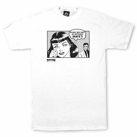 Thrasher Boyfriend T-Shirt White