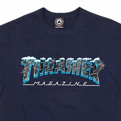 Thrasher Black Ice T-shirt Navy