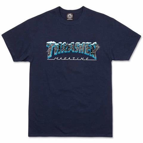 Thrasher Black Ice T-shirt Navy