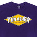 Thrasher Diamond Logo T-shirt Purple