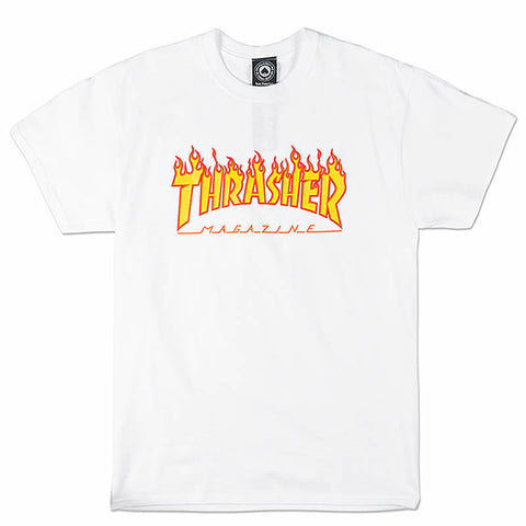 Thrasher Flame T-Shirt White