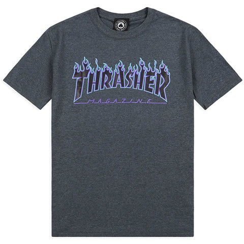 Thrasher Flame T-shirt Dark Heather