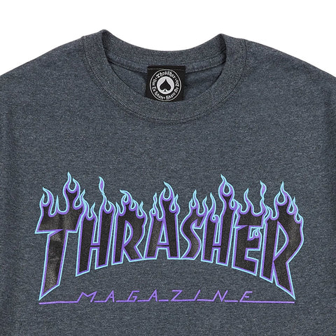 Thrasher Flame T-shirt Dark Heather