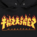 Thrasher Godzilla Flame Hoodie Black