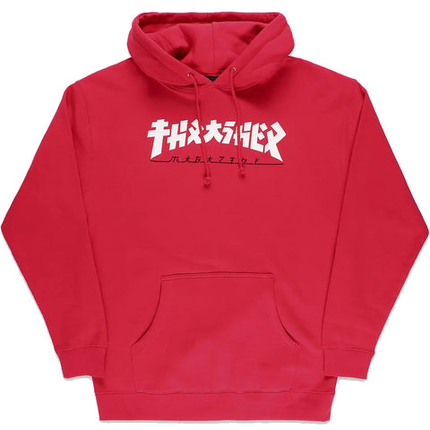 Thrasher Godzilla Logo Hoodie Red
