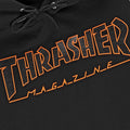 Thrasher Outlined Hoodie Black-Orange