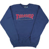Thrasher Outlined Logo Crew Sweater Navy