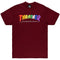 Thrasher Rainbow Mag T-shirt Maroon