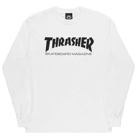Thrasher Skate Mag Longsleeve White