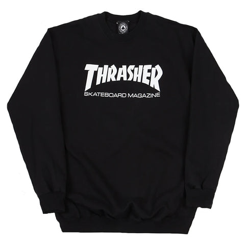 Thrasher Skate Mag Crew Sweater Black