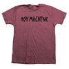 Toy Machine Tape Logo T-shirt Burgundy - QUICKLAND